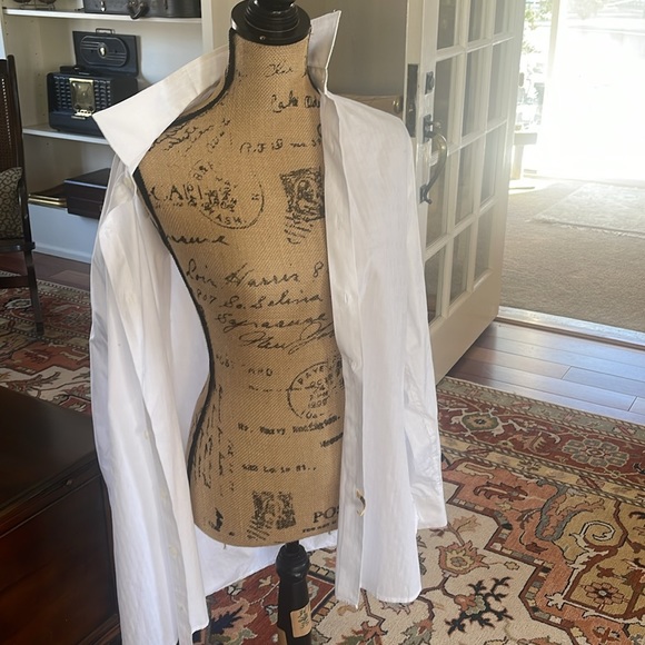 ALFANI UNISEX MEN’S WHITE SHIRT SZ LG - Picture 14 of 15